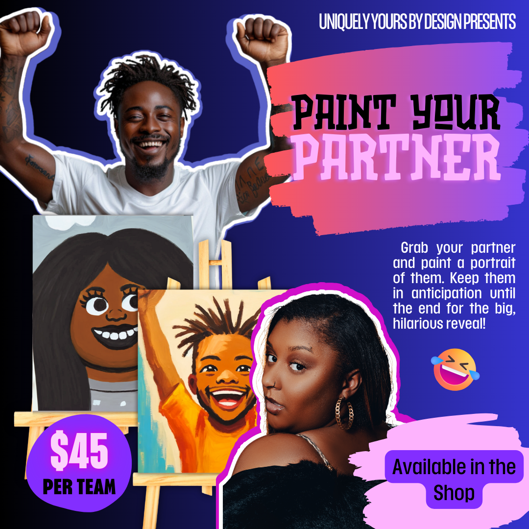 paint your partner kit – fun & hilarious date night or party paint activity for couples & friends