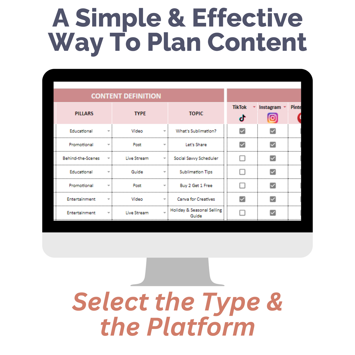 savvy social content planner: your ultimate social media planner