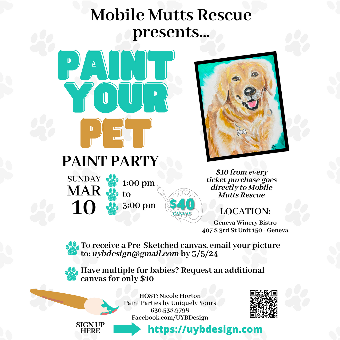 Paint Party - Paint Your Pet